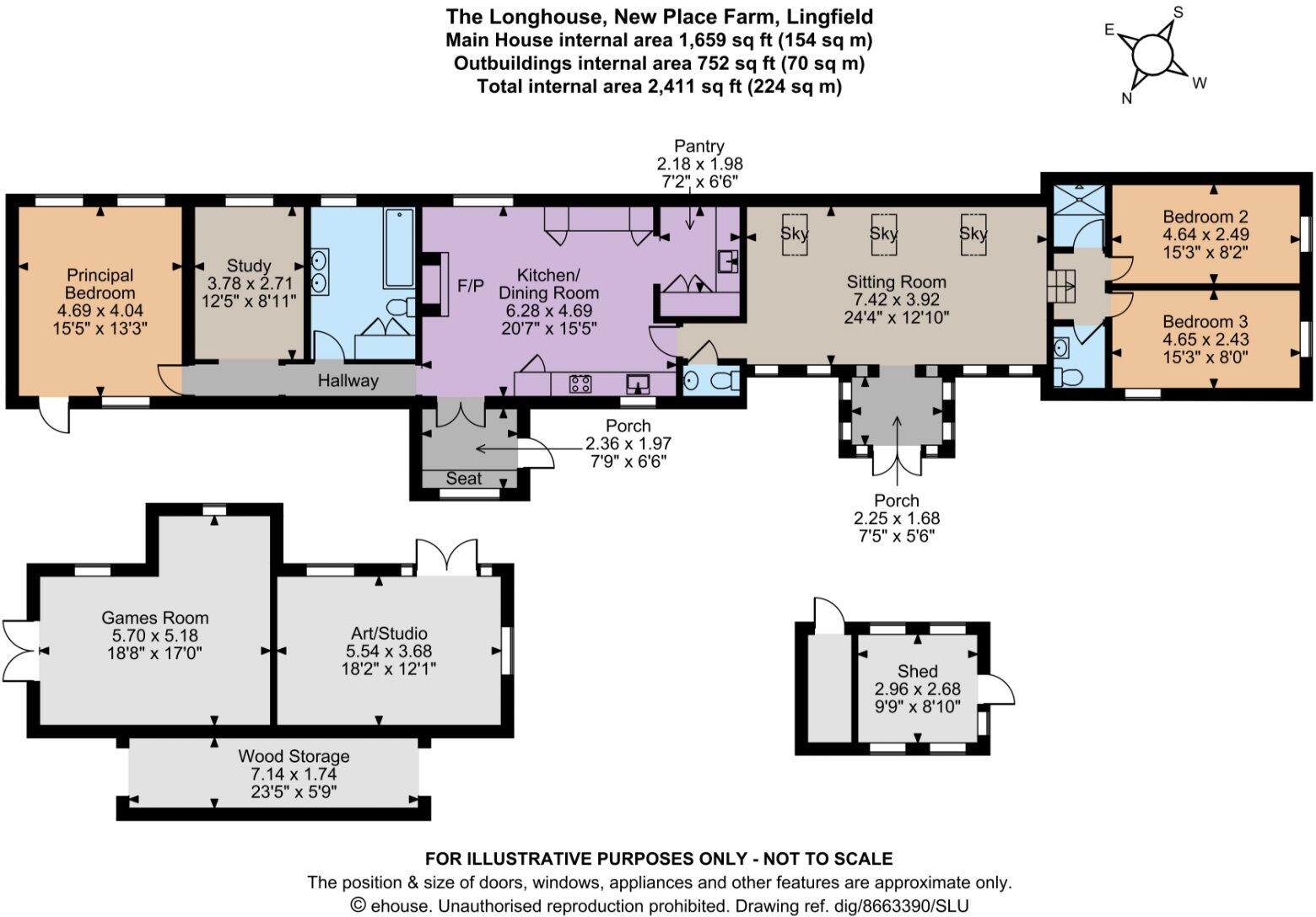 New Place Farm, Station Road, Lingfield, Surrey floorplan