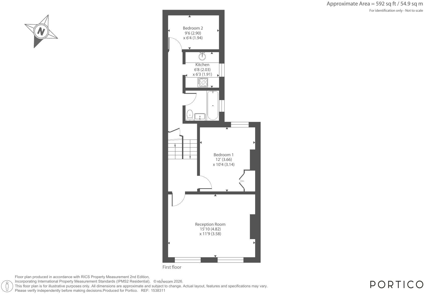 Palatine Road N16, London floorplan