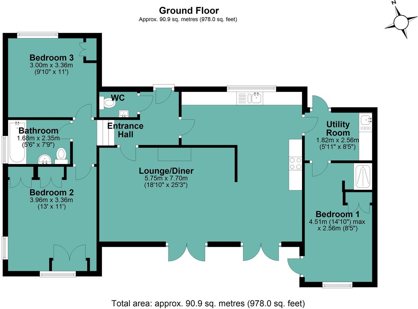 Highfield Drive, Kingsbridge floorplan
