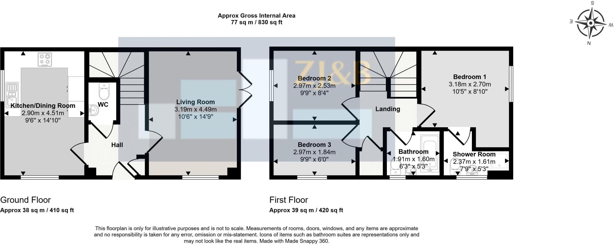 Murrell Way, Off Oteley Road, Shrewsbury, SY2 6FN floorplan