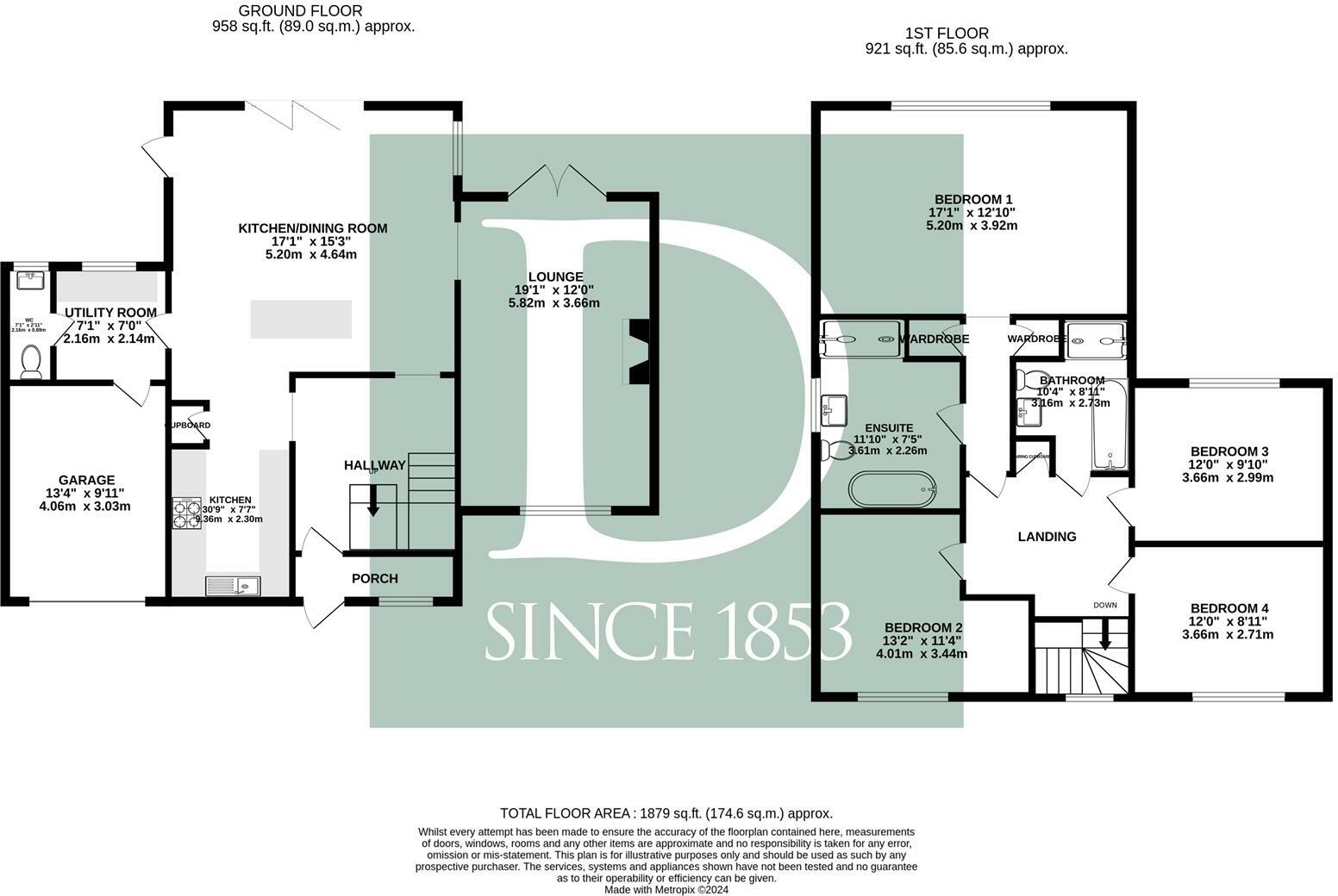 Cherry Blossom Cottage, Wortham floorplan