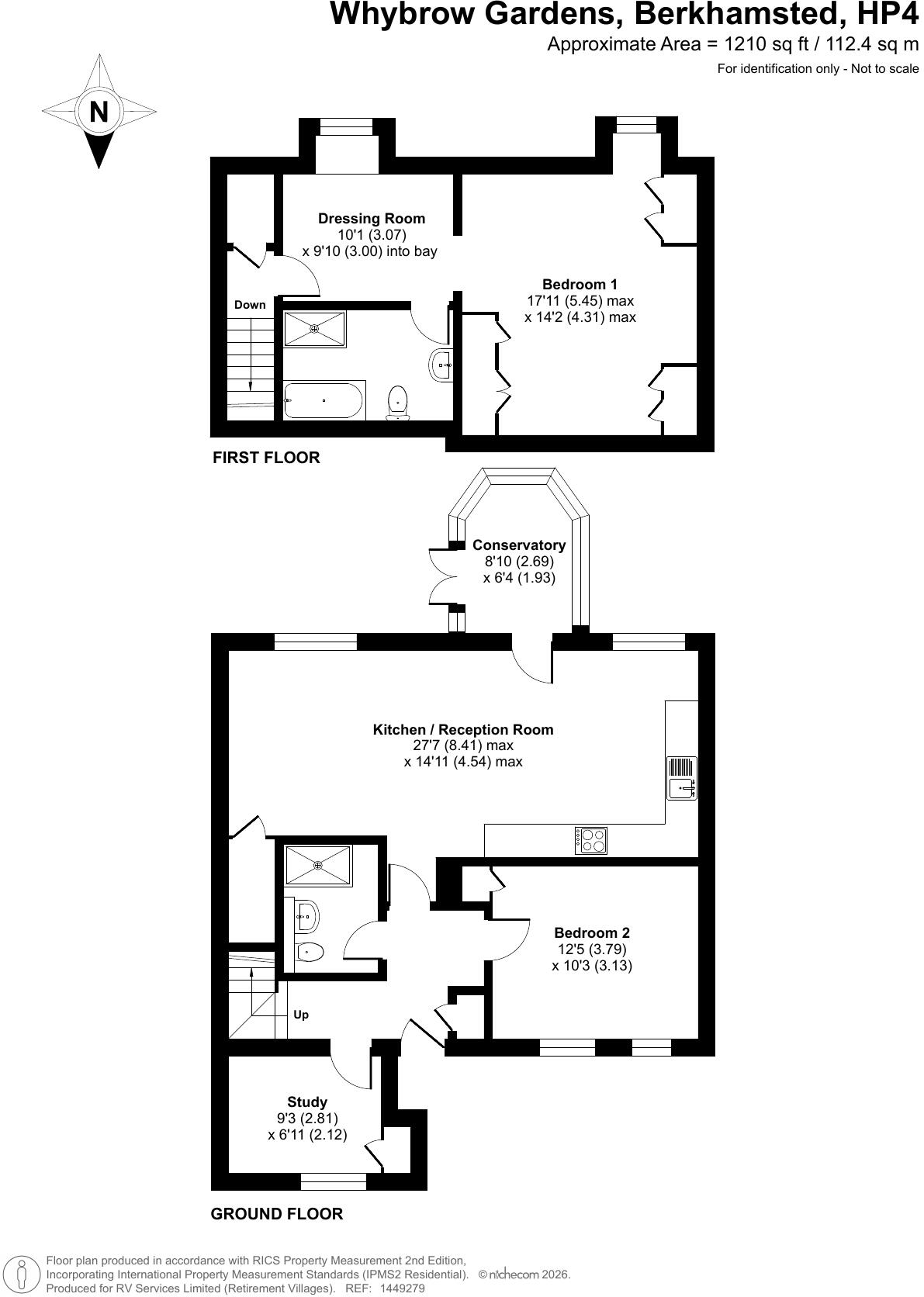 Whybrow Gardens, Castle Village, Berkhamsted, Hertfordshire, HP4 floorplan