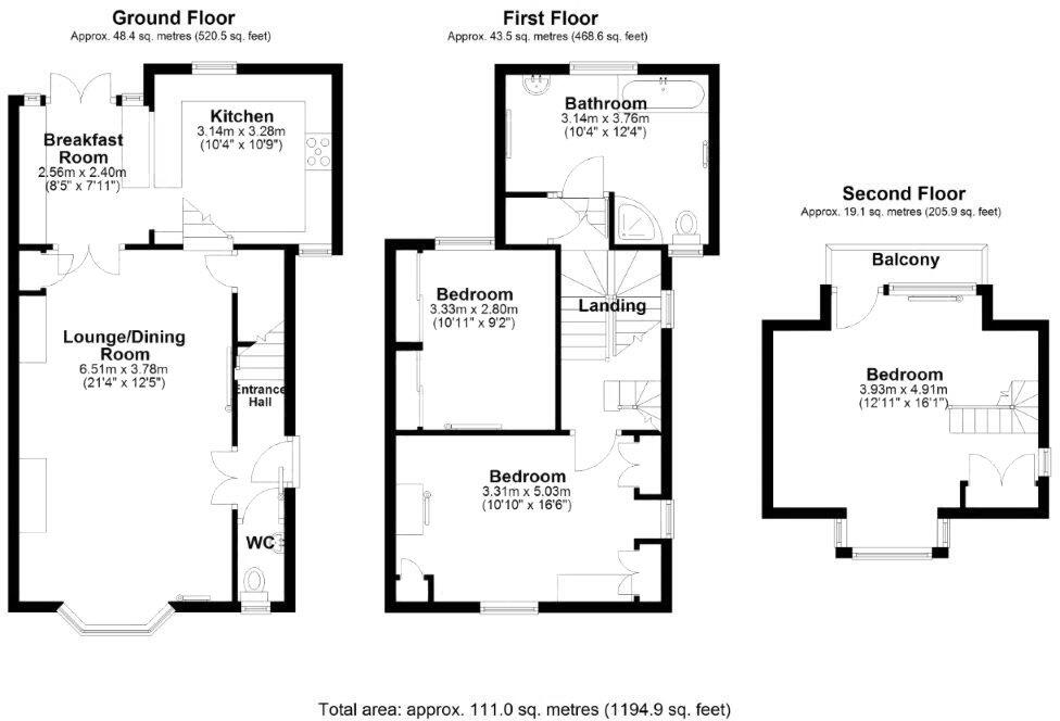 7, Ferndale, Dartmouth floorplan