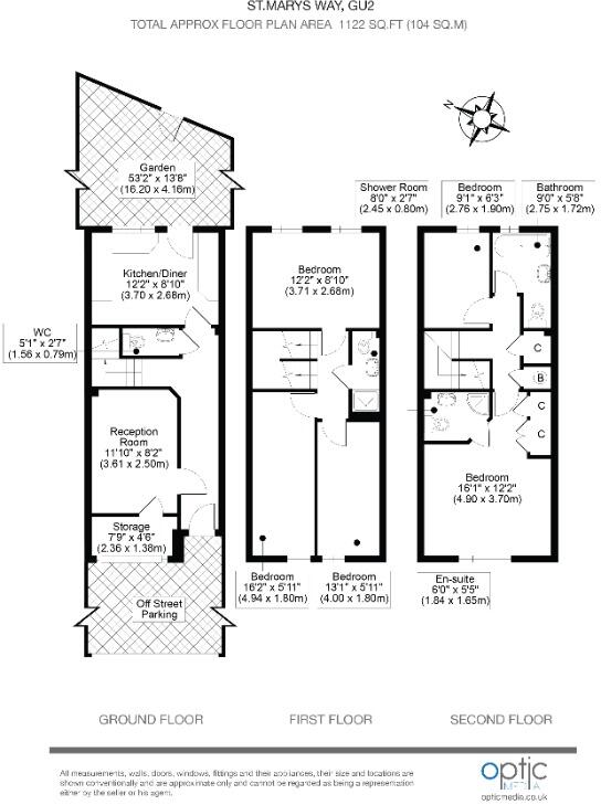 St Mary`s Way, Guildford, GU2 floorplan