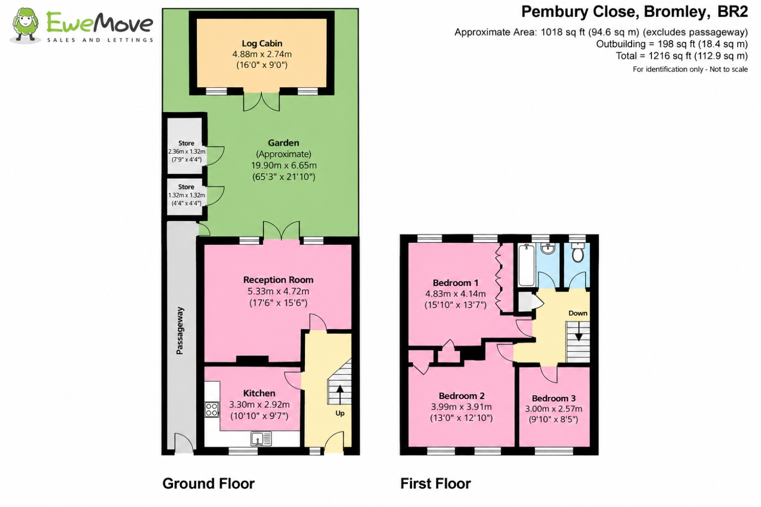 Pembury Close, Hayes, Bromley, Kent, BR2 floorplan