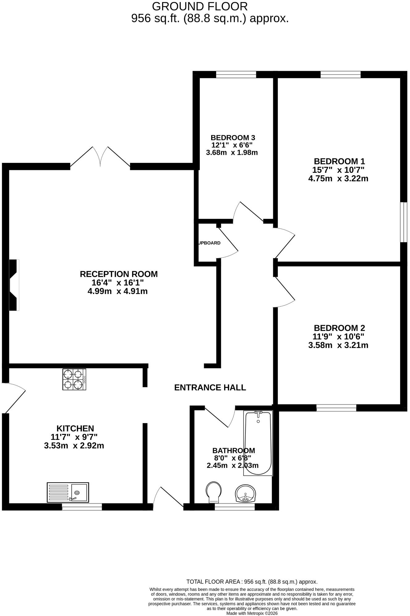 Silverspot Close, Gillingham, Kent, ME8 floorplan