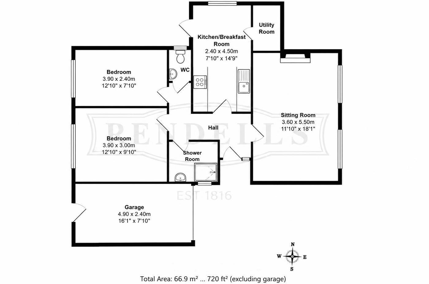 Moor Road, Staverton, Totnes floorplan