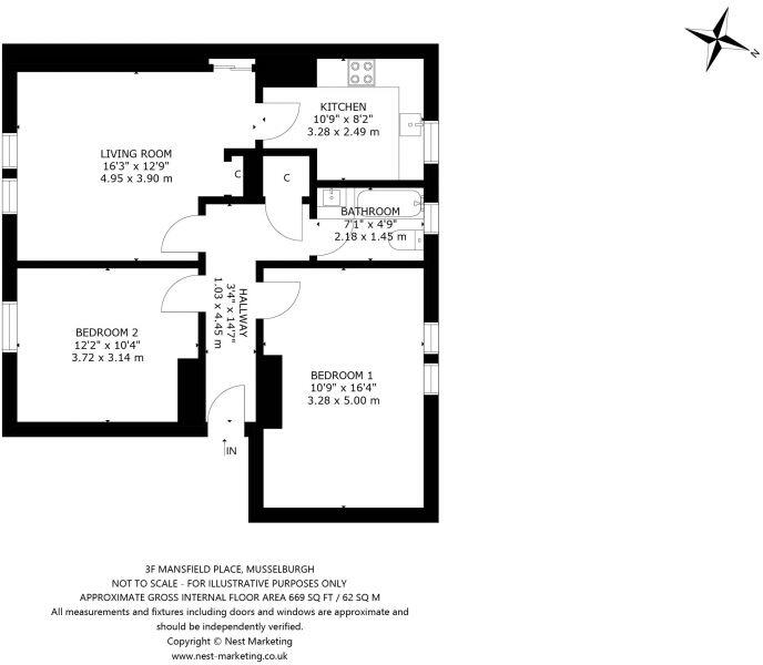 3f Mansfield Place, Musselburgh, EH21 7DN floorplan