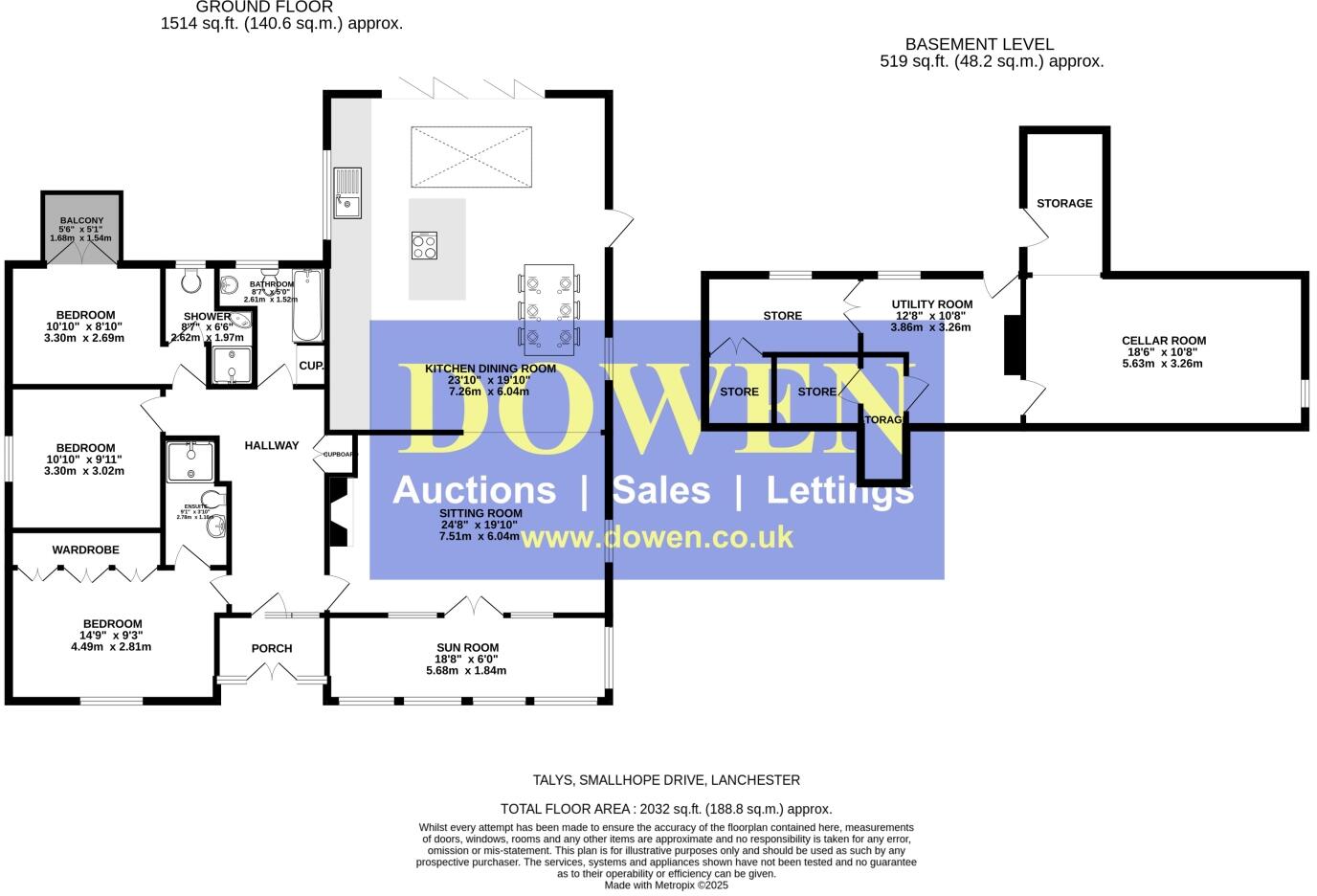 Talys, Smallhope Drive, Lanchester, Durham, DH7 floorplan