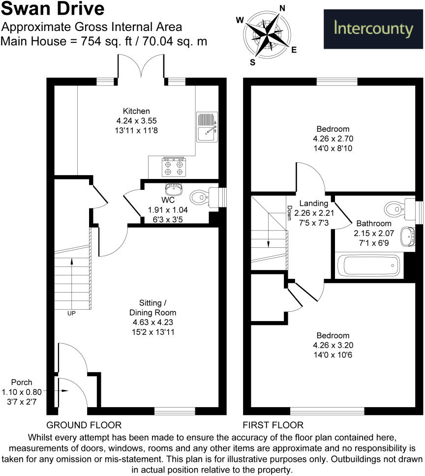Swan Drive, Dunmow, Essex, CM6 floorplan