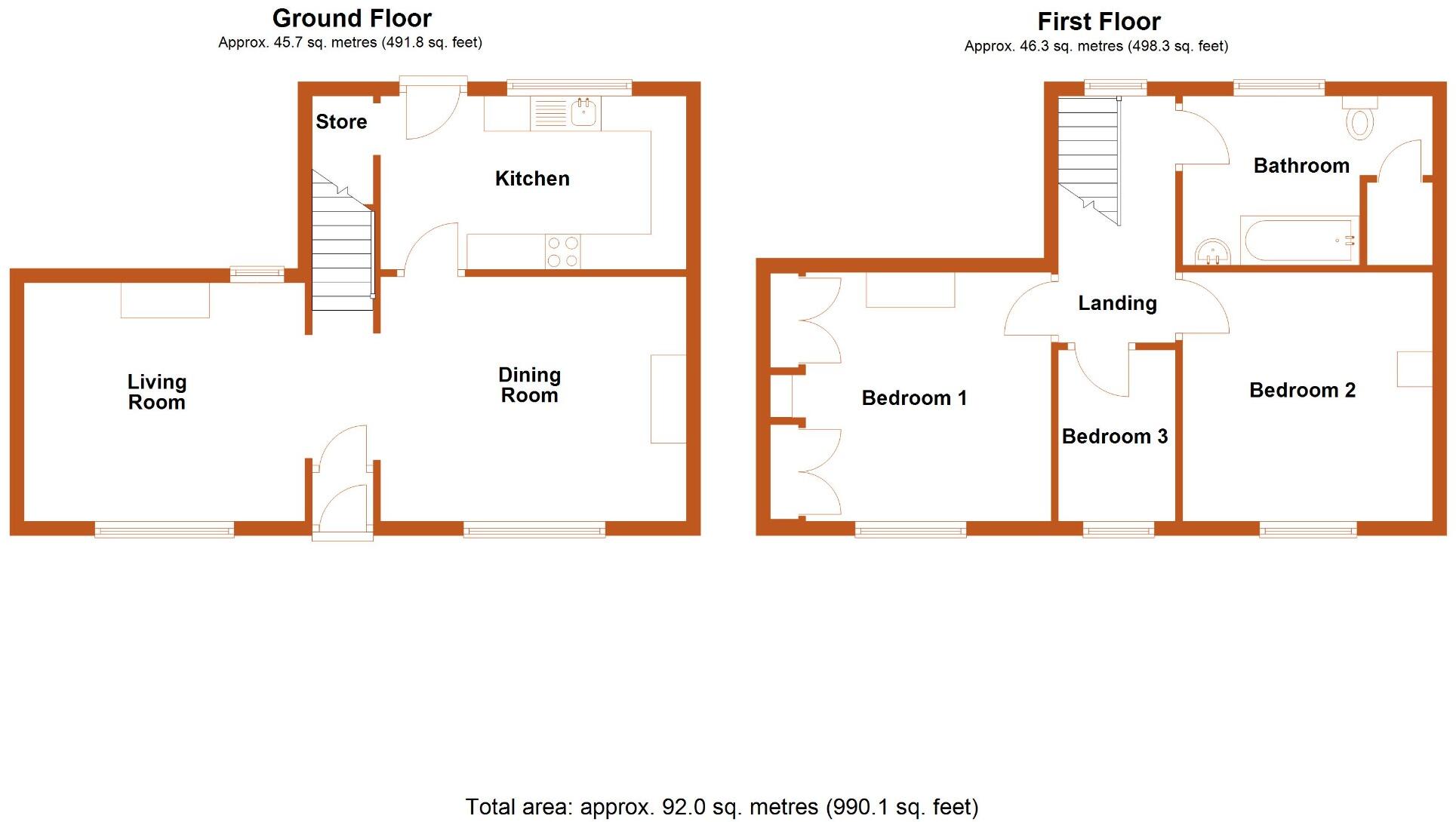 Mount Pleasant, Chester, CH4 floorplan