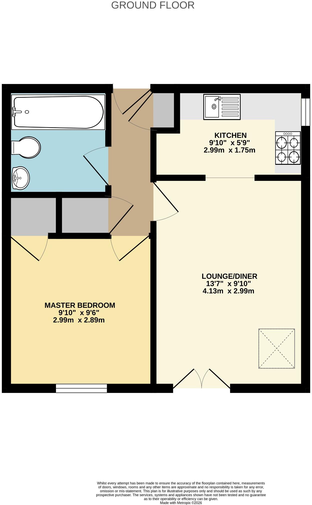 One Bedroom Flat! No Forward Chain! Long Lease! floorplan