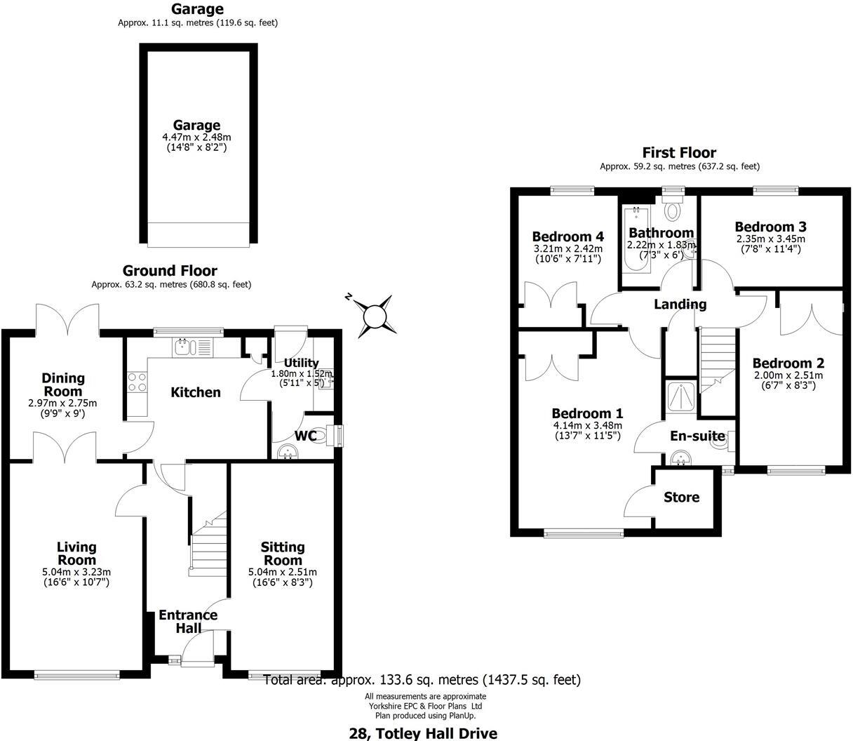28 Totley Hall Drive, Totley, S17 4BB floorplan