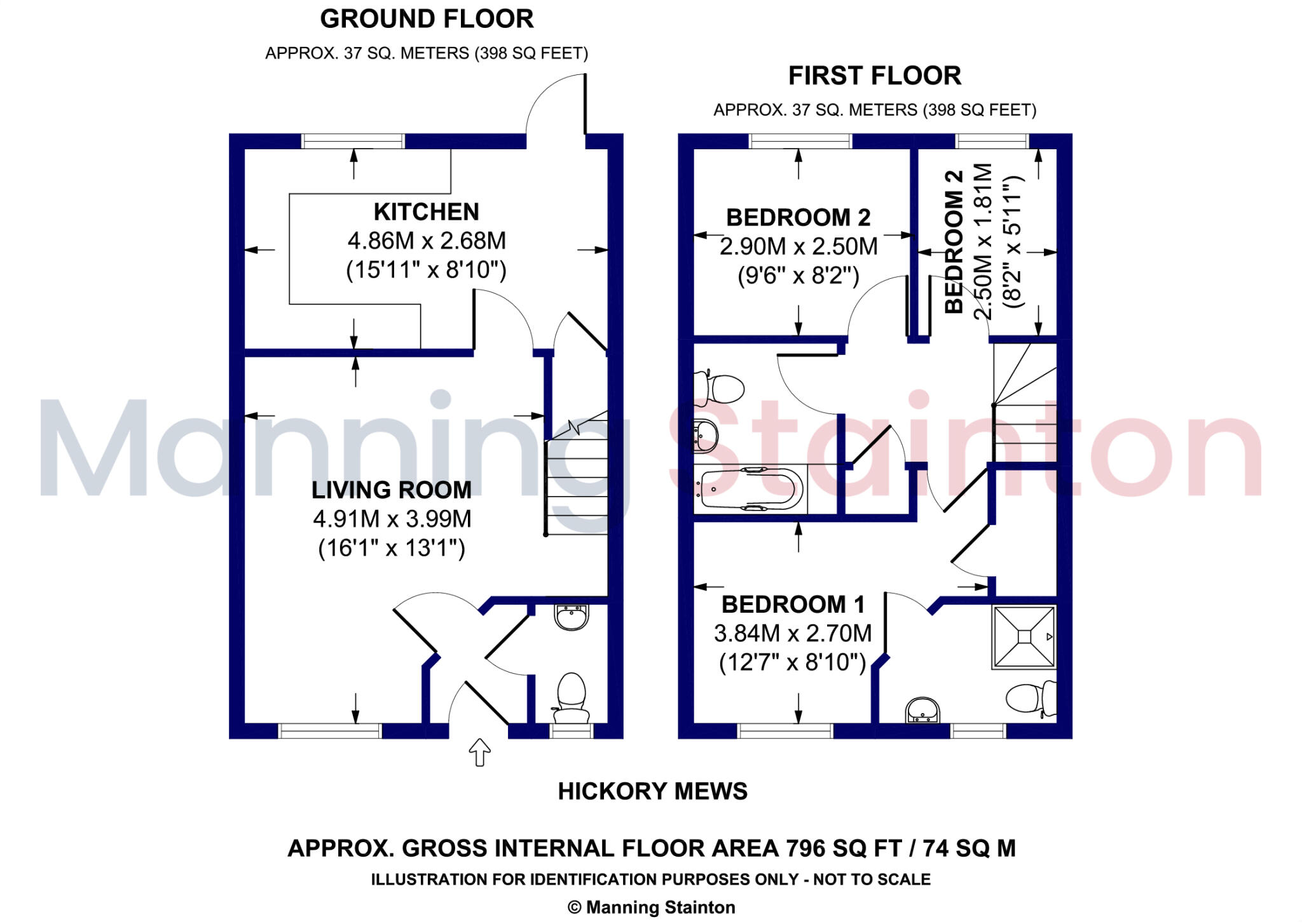 Hickory Mews, Churwell, Morley, Leeds floorplan