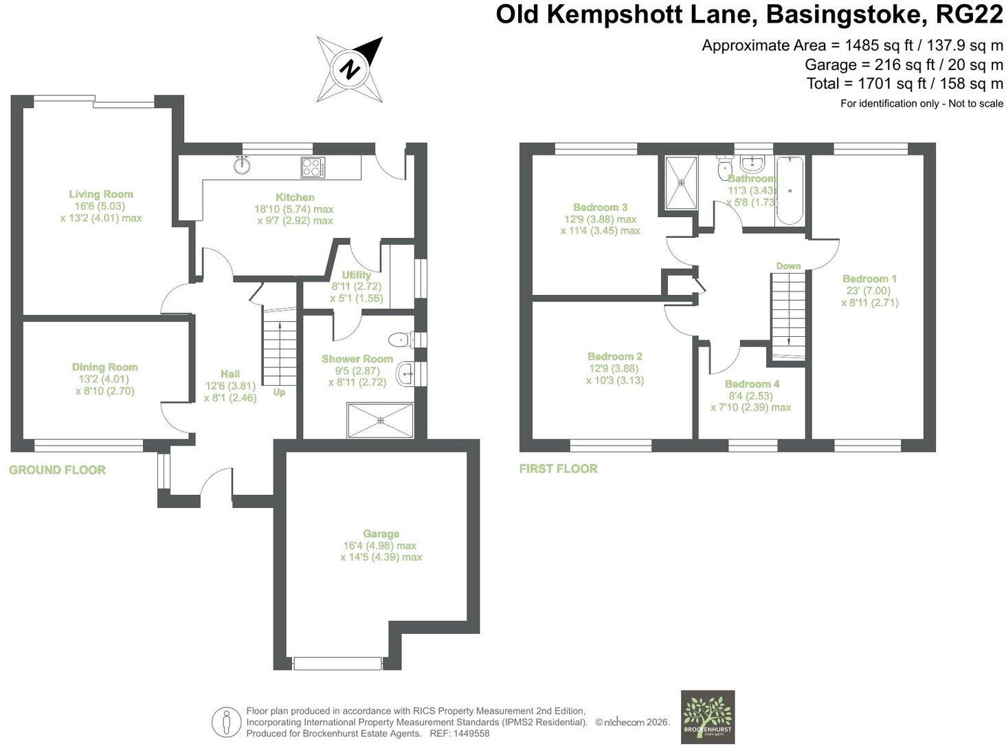 Old Kempshott Lane, Basingstoke RG22 5EN floorplan