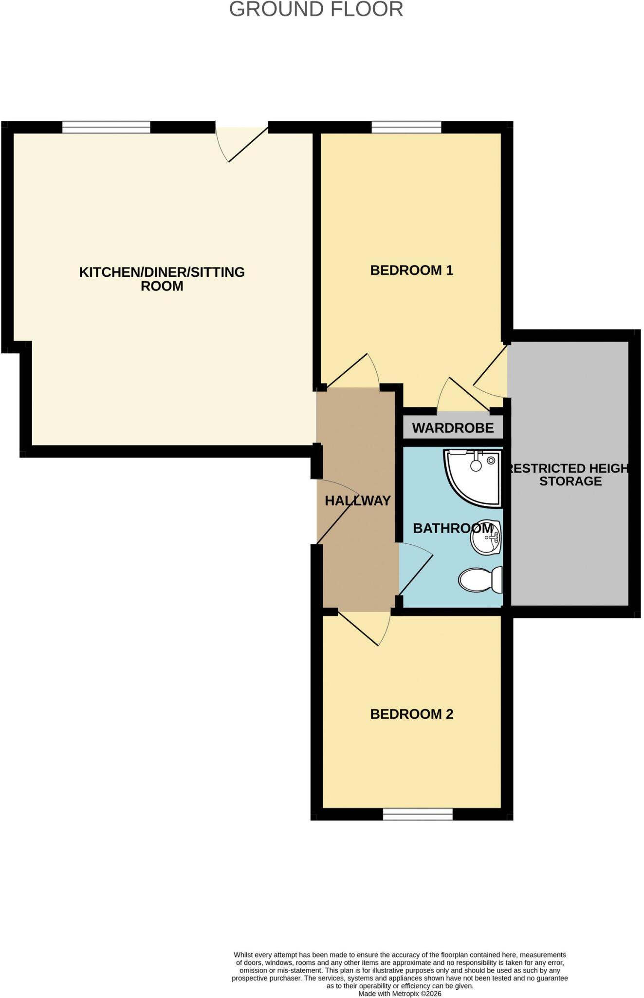Upper High Street, Vivary Gate Upper High Street, TA1 floorplan