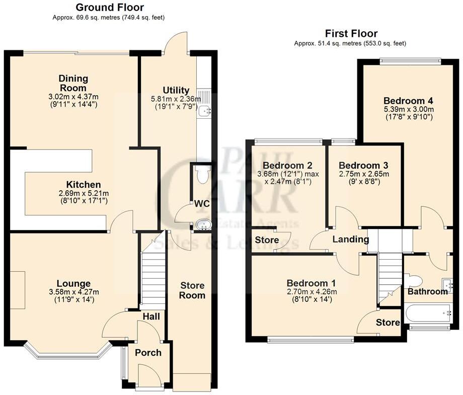 Manor Avenue, Great Wyrley, WS6 6NS floorplan