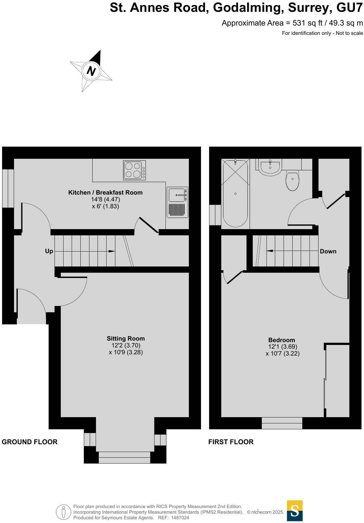 St. Annes Road, Godalming, Surrey, GU7 floorplan