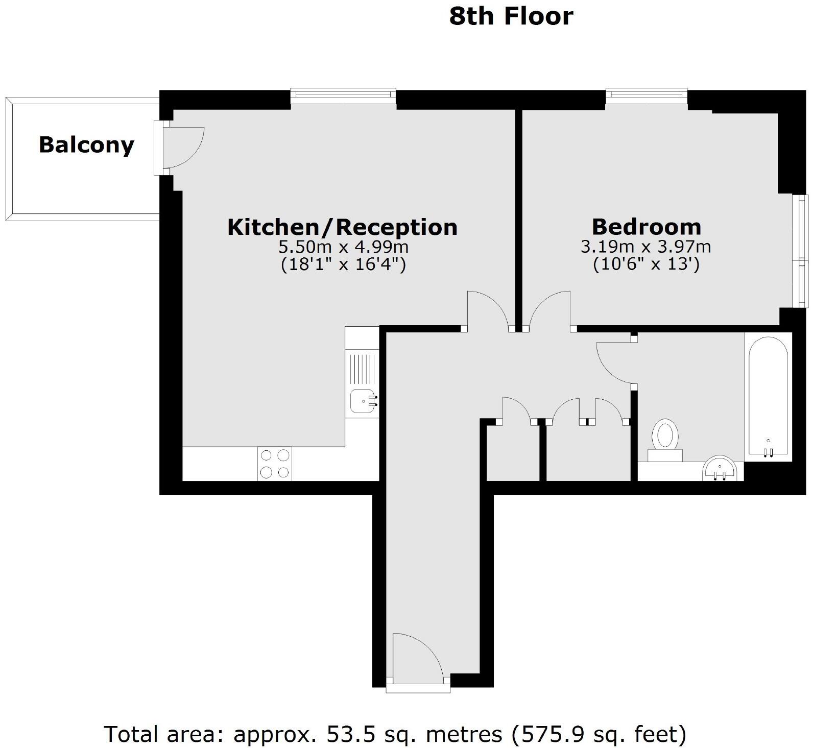 Naomi Street, Surrey Quays floorplan
