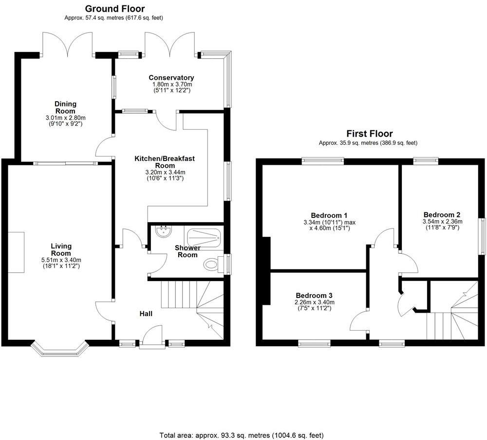 Berwick Avenue, Shrewsbury floorplan
