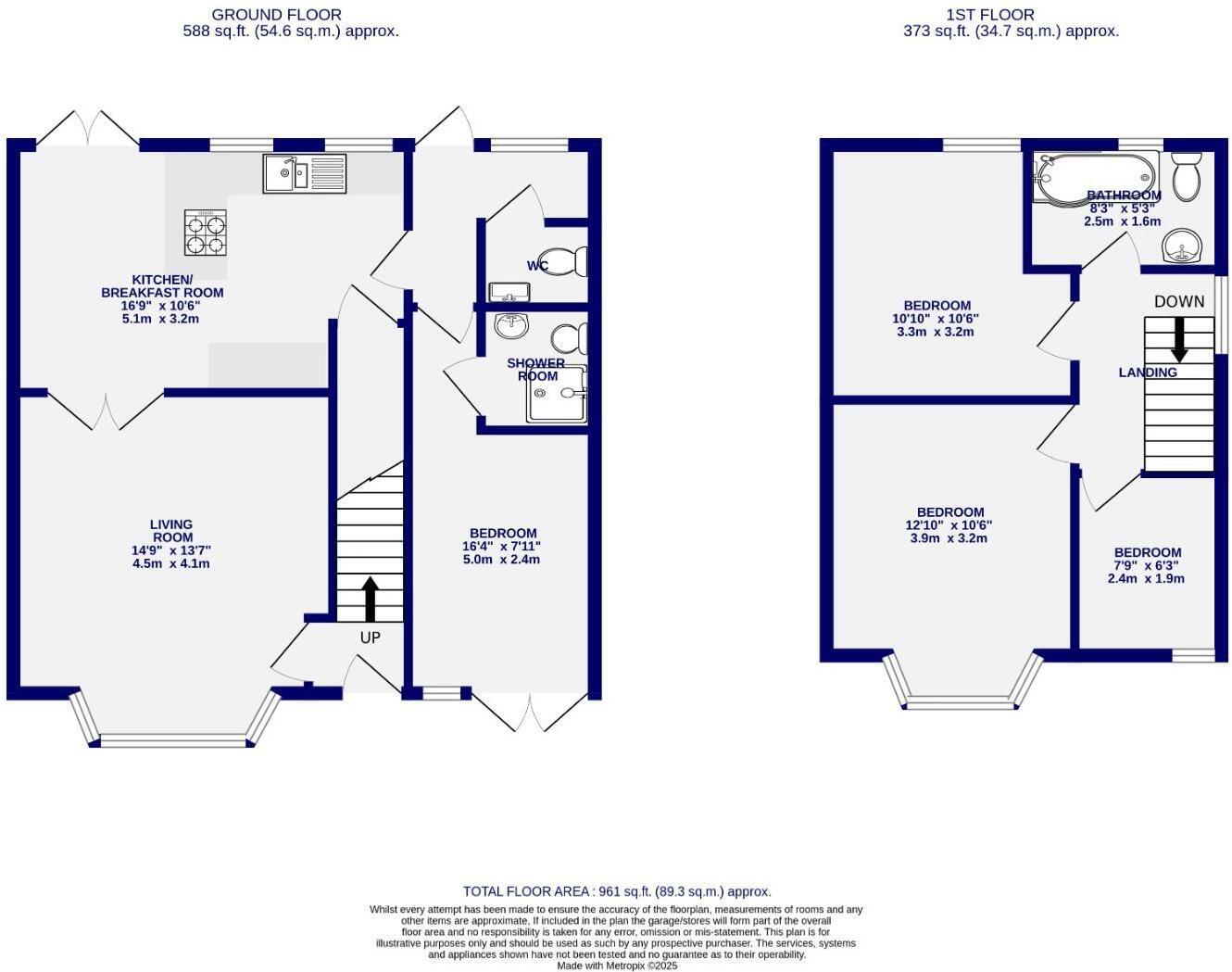 Anderson Grove, York, YO24 4DX floorplan