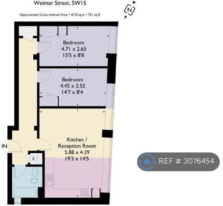 Weimar Street, Putney, SW15 floorplan