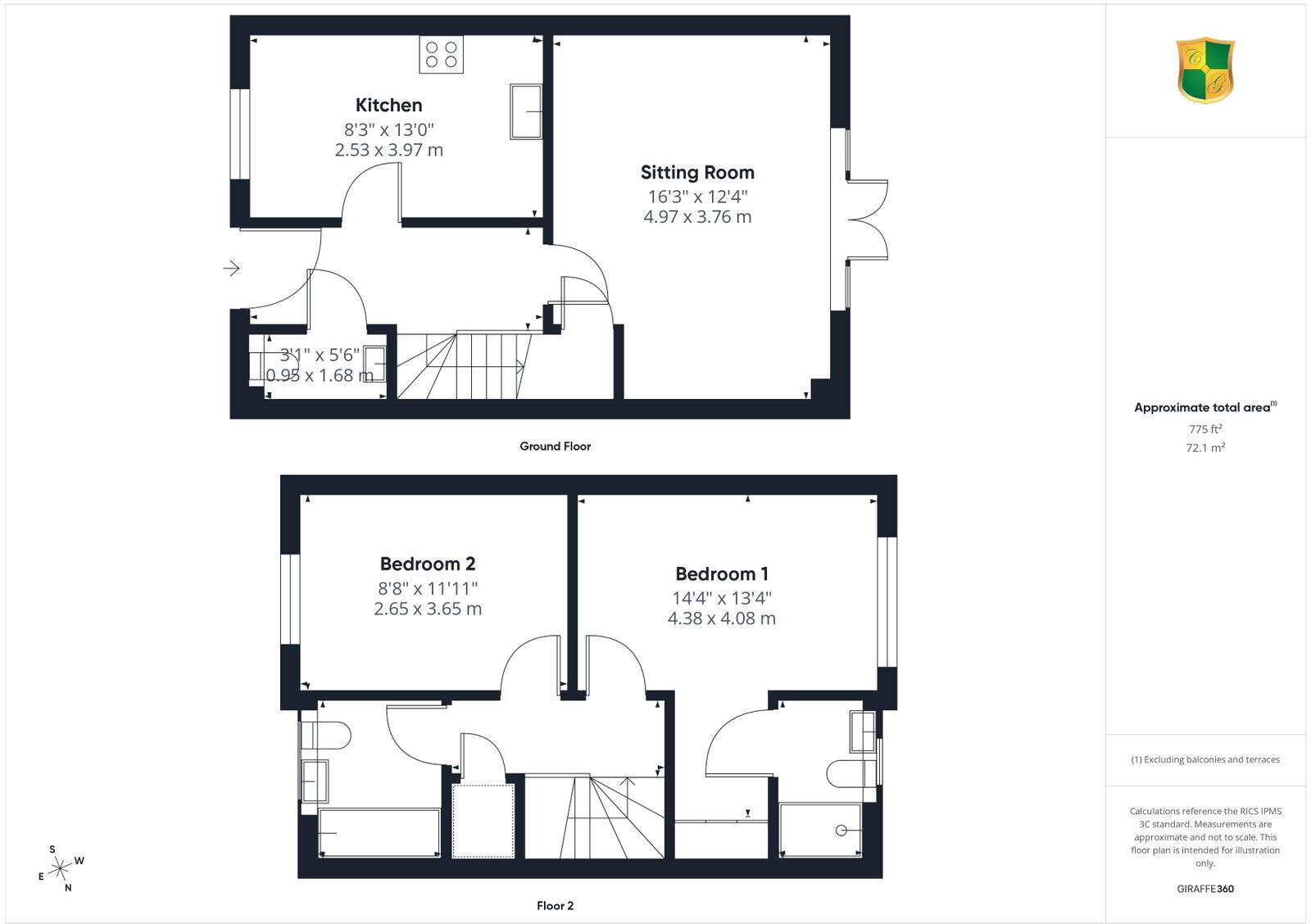 Oriel Road, Horsham, West Sussex. floorplan