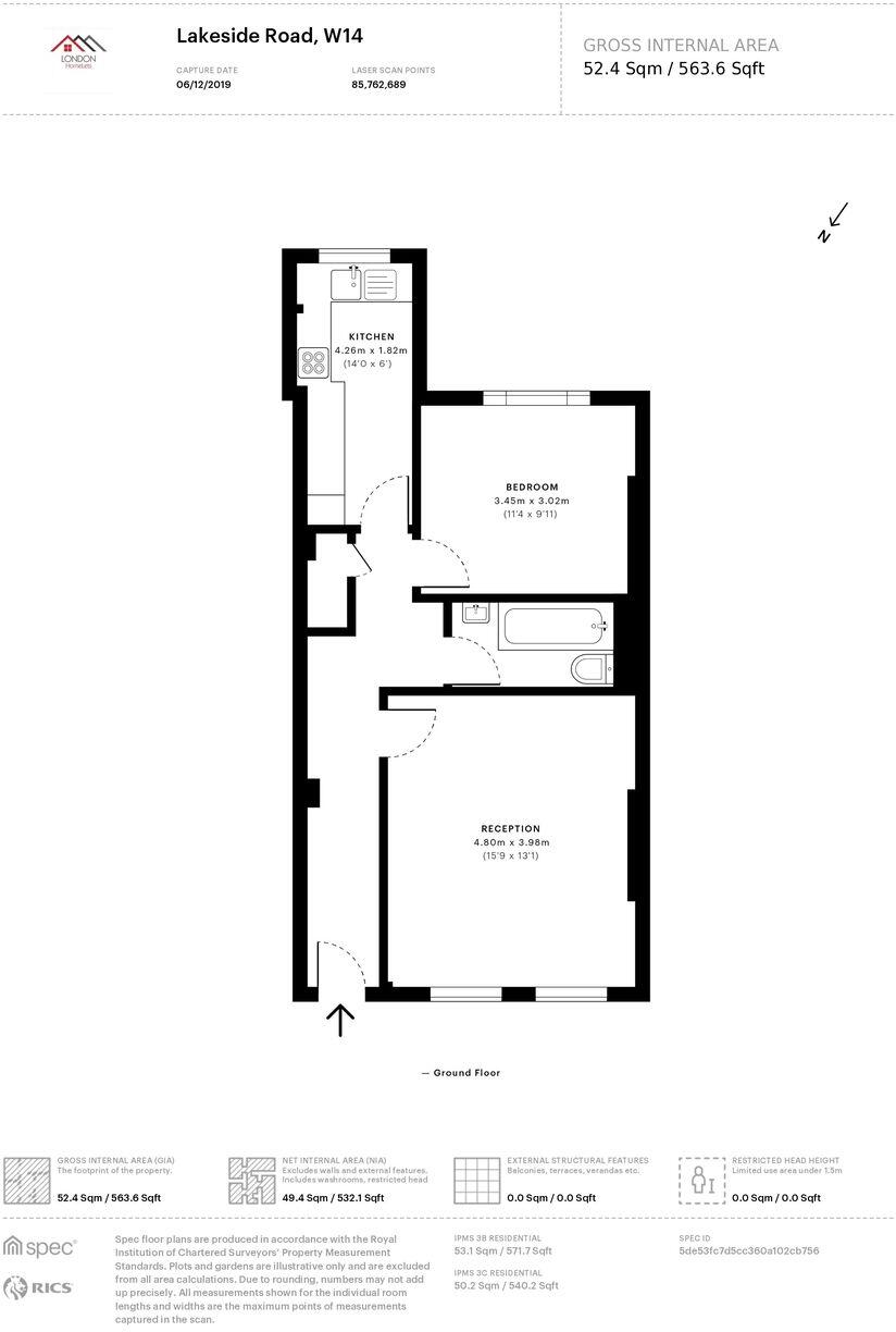 Lakeside Road, Shepherd's Bush, London floorplan
