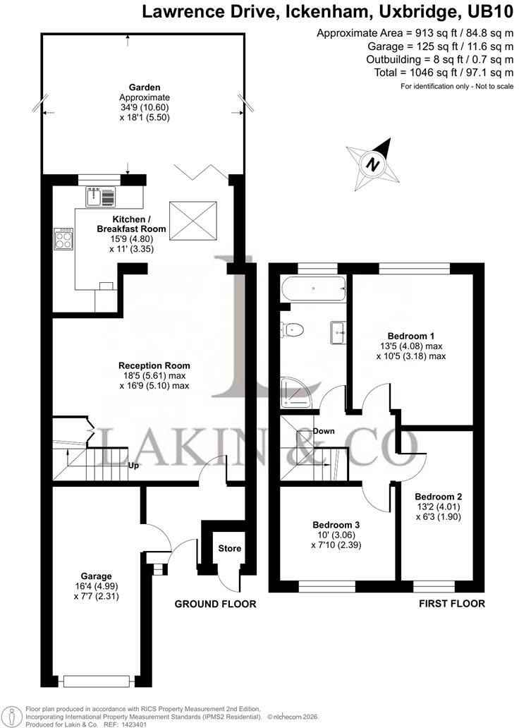 Lawrence Drive, Ickenham, UB10 floorplan