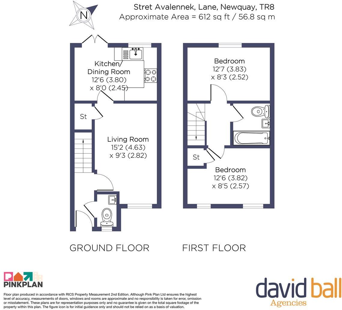 Stret Avalennek, Lane, Newquay floorplan