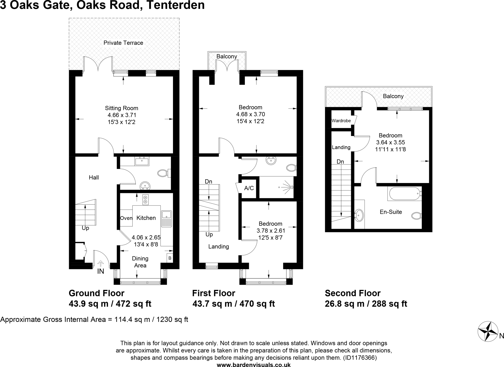 Oaks Road, Tenterden, Kent, TN30 floorplan
