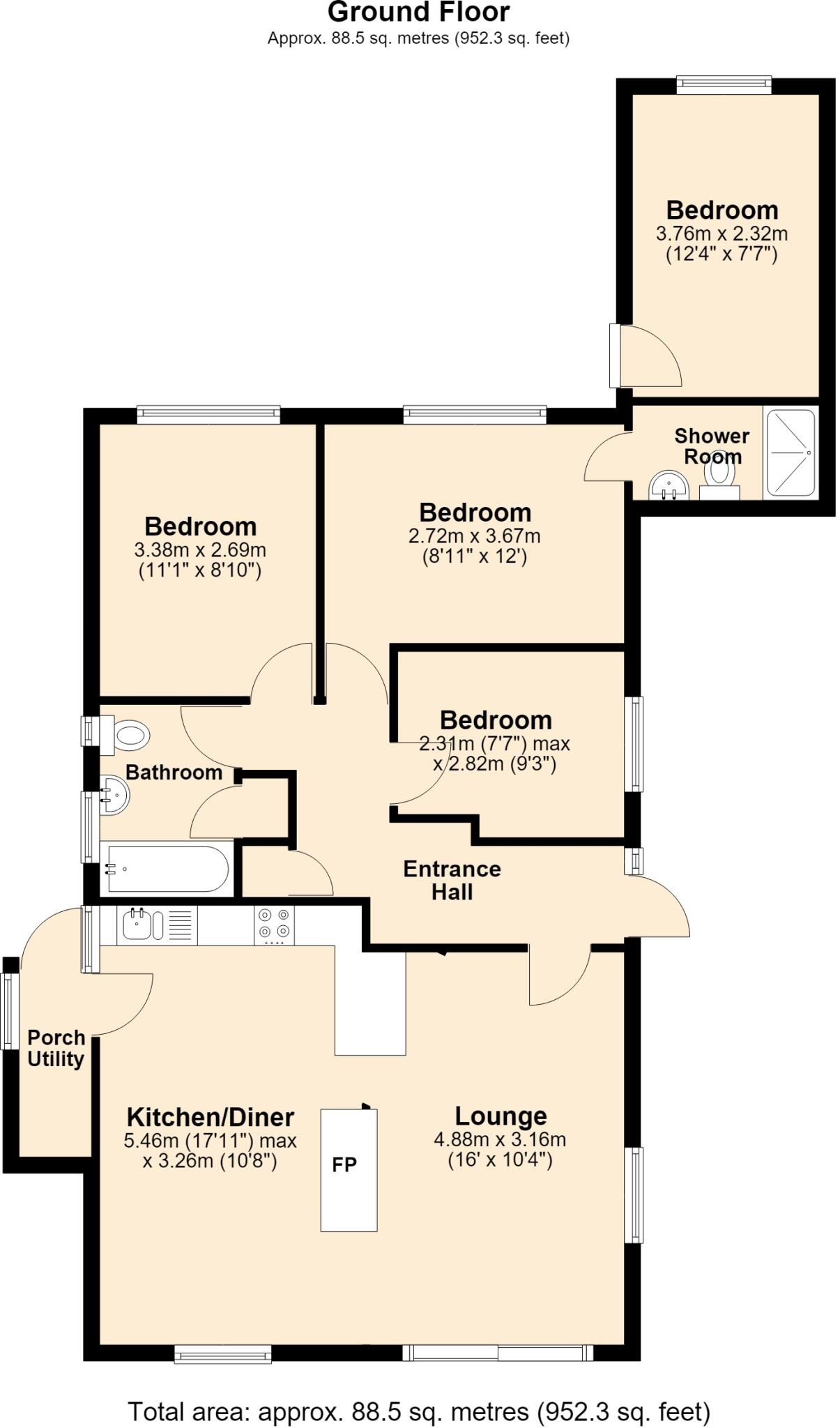 Whispering Sands, Rhosneigr, Isle Of Anglesey floorplan