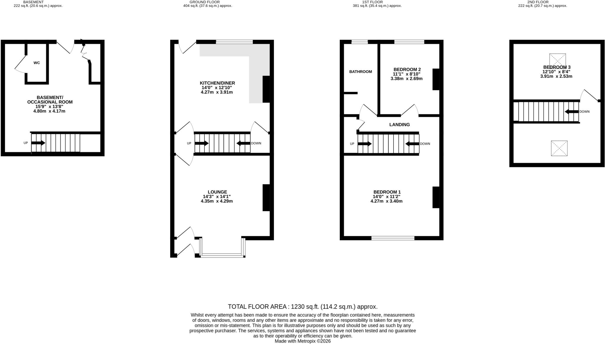 Croft Street, Farsley, Pudsey, West Yorkshire, LS28 floorplan