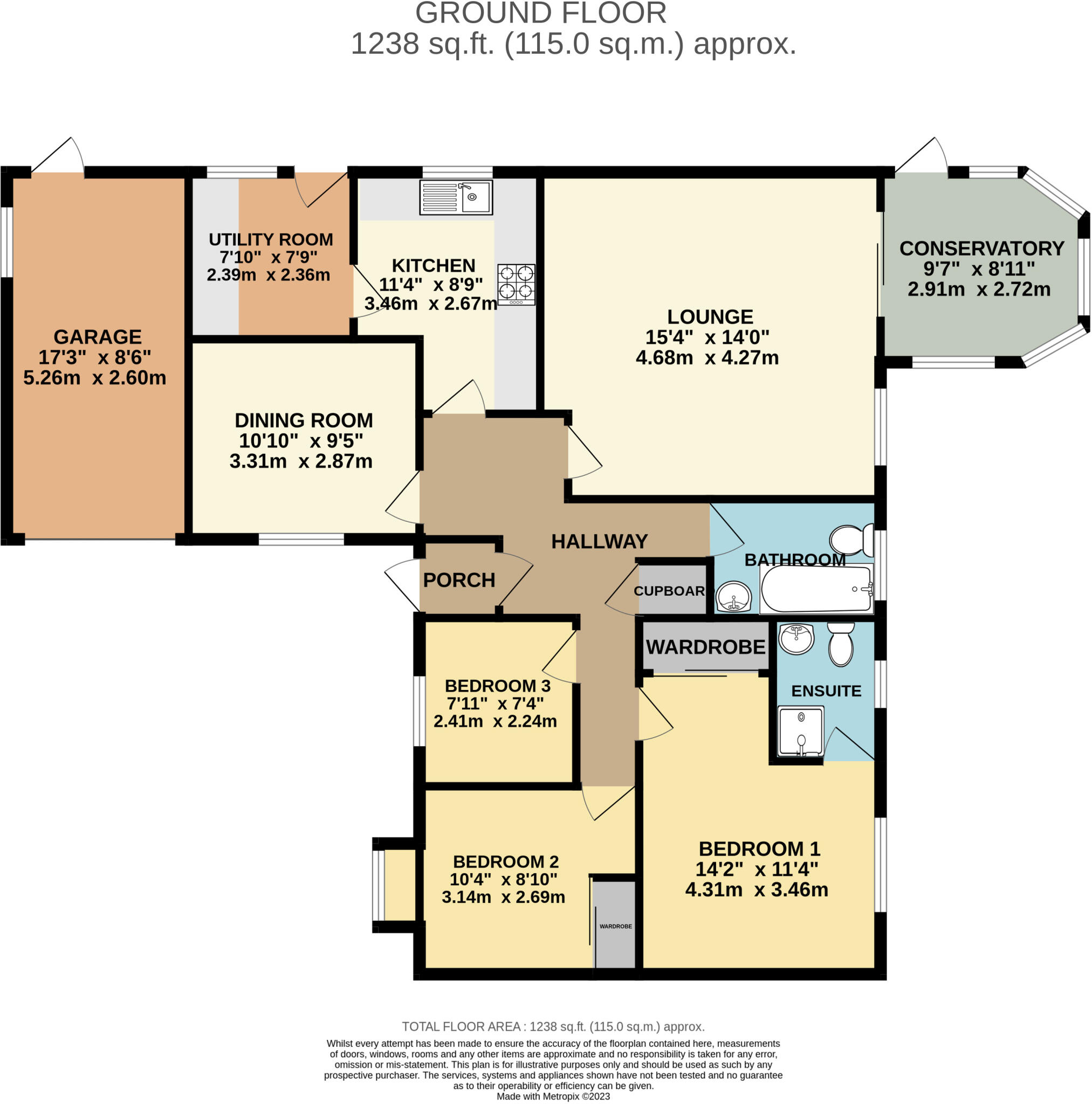 Kestrel Way, Barnstaple, Devon, EX32 floorplan