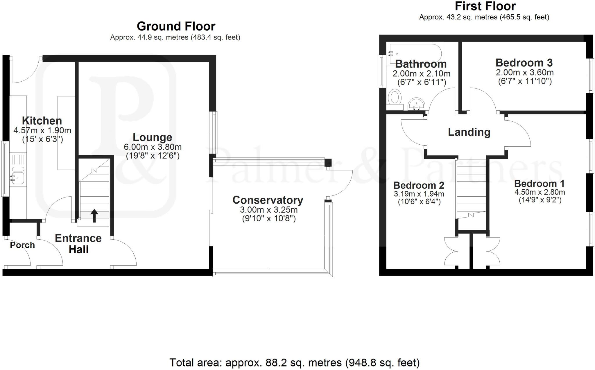 Pines Road, Chelmsford, Essex, CM1 floorplan