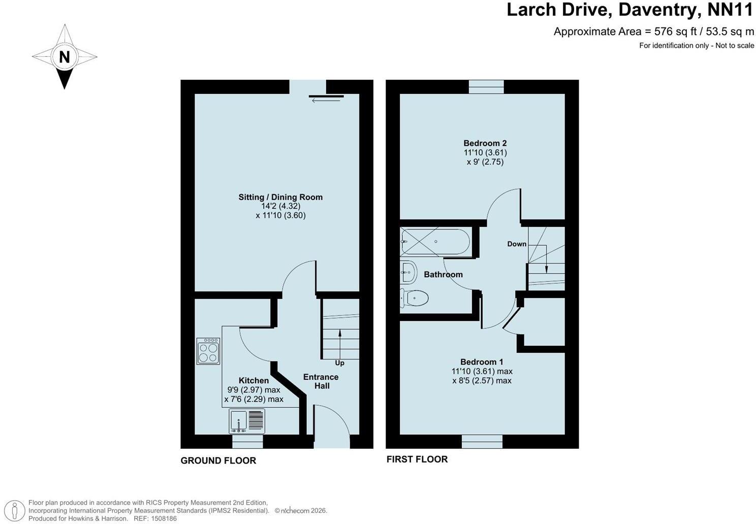 Larch Drive, Daventry floorplan