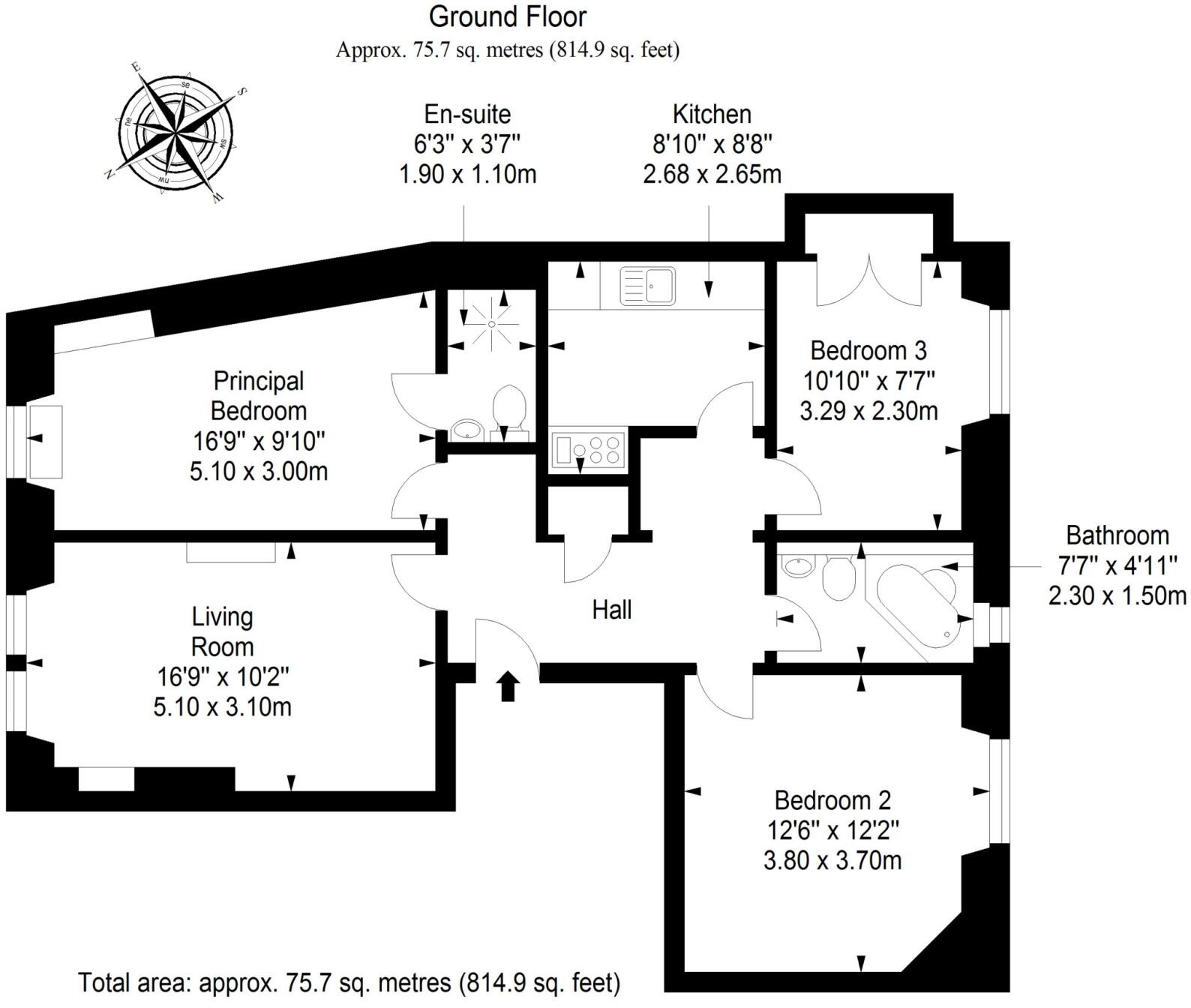 131, St Johns Road, Edinburgh, EH12 7SB floorplan