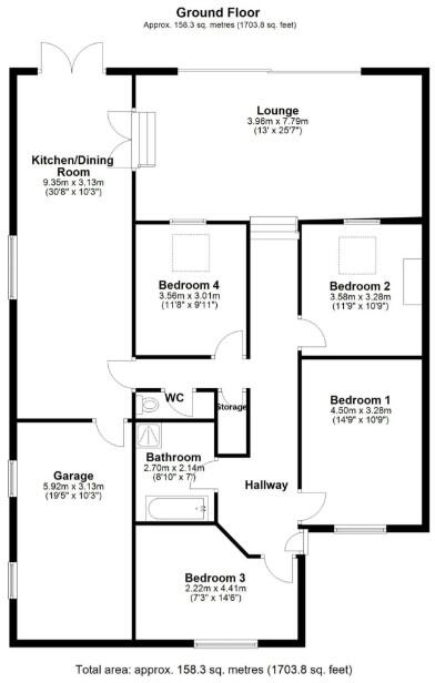 High Wych Road, Sawbridgeworth, CM21 floorplan