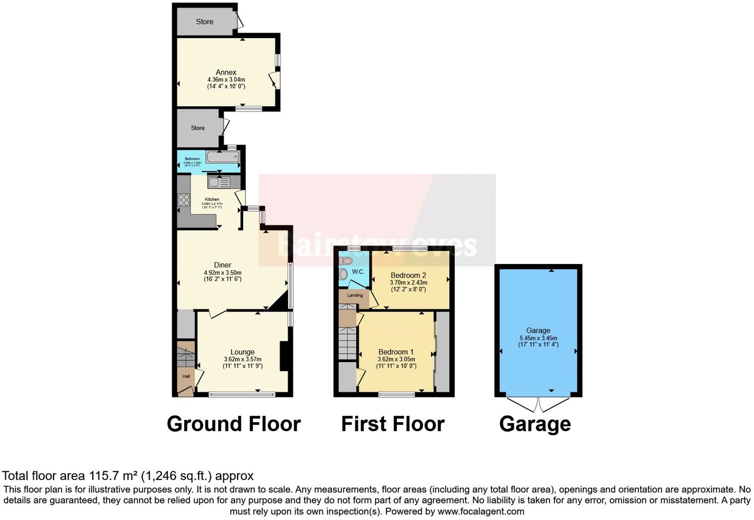 Main Road, Potterhanworth, Lincoln, Lincolnshire, LN4 floorplan