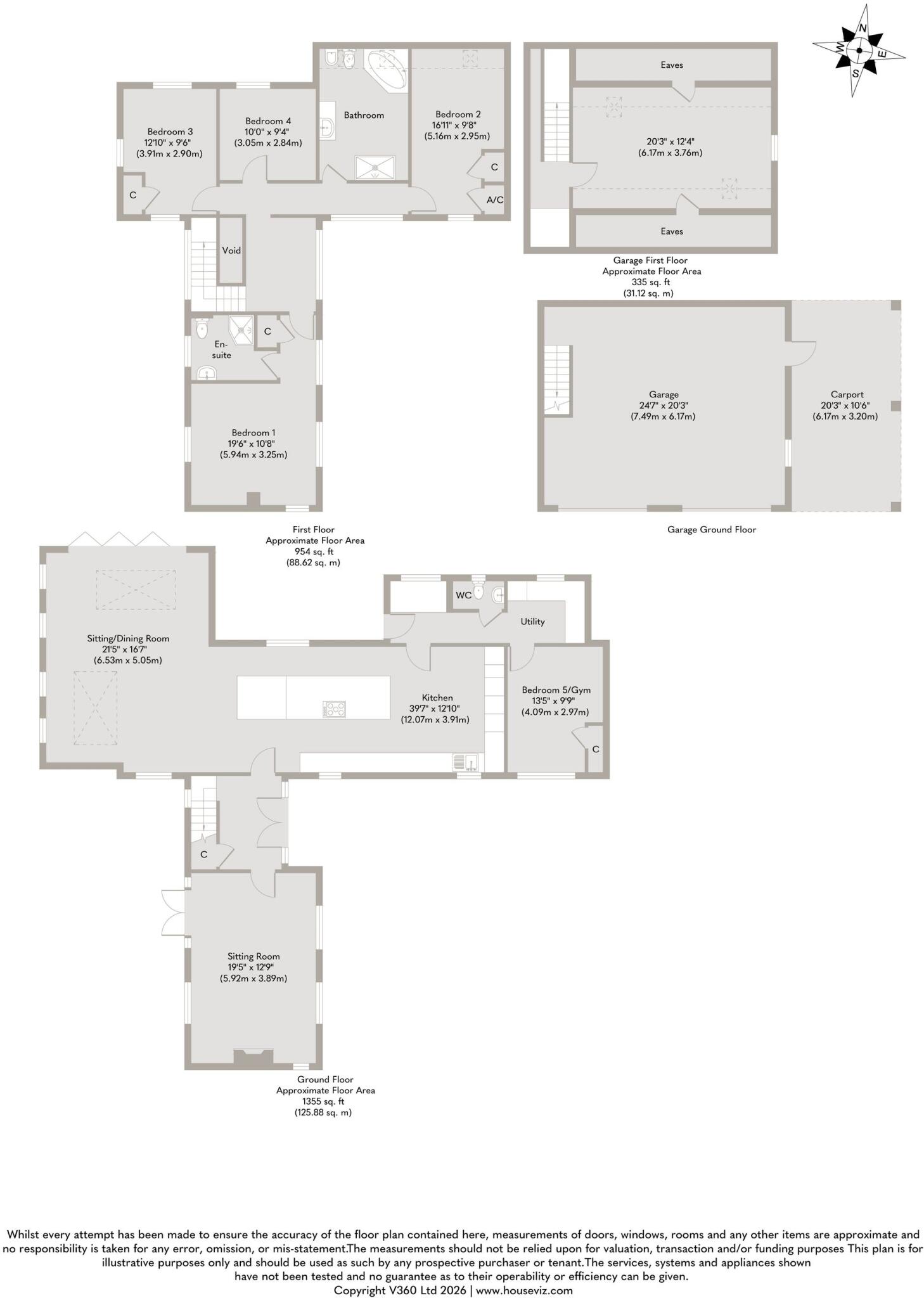 Detached Home Framed by Open Countryside in Weasenham floorplan