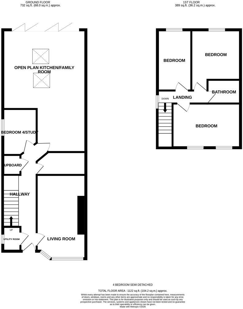 Merton Avenue, Portchester floorplan