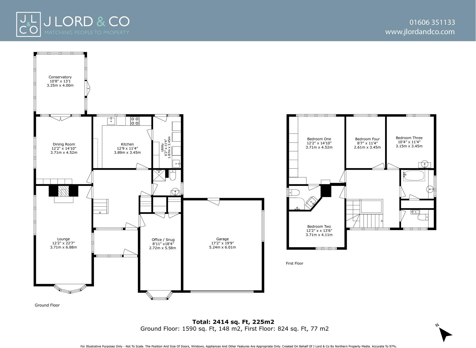 25 Hadrian Way, Sandiway, Cheshire, CW8 2JR floorplan