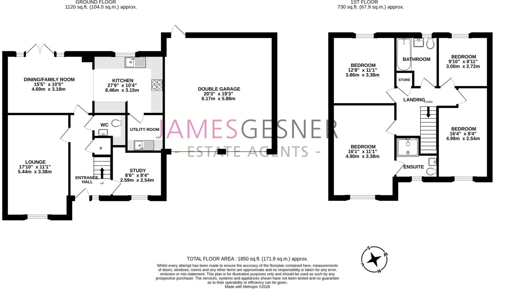Hillside, Cholsey floorplan
