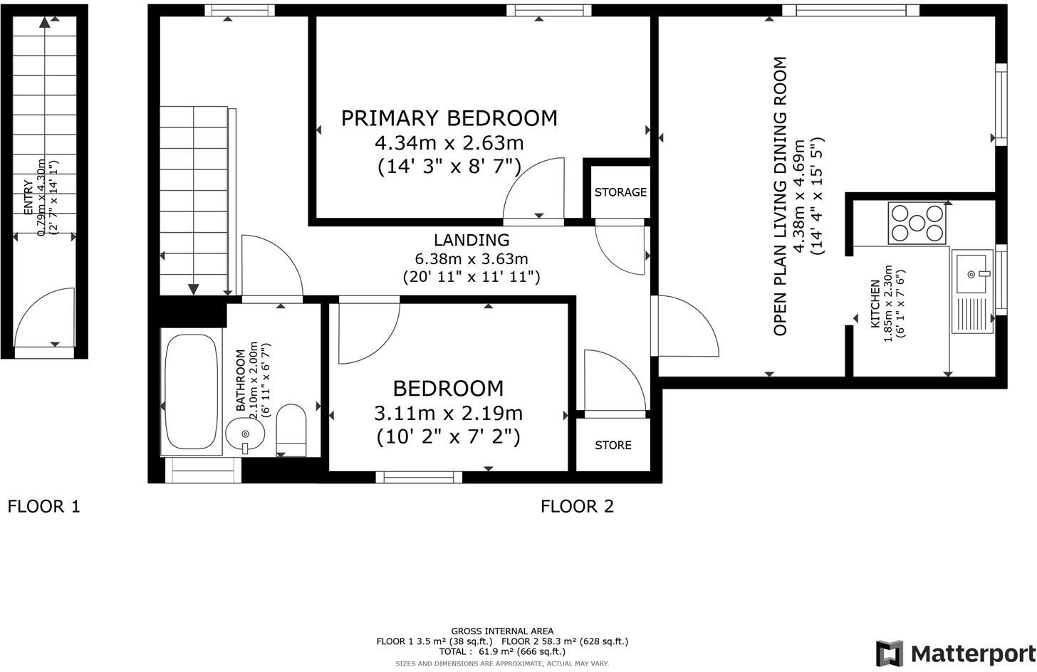 Black Eagle Court, Burton-On-Trent floorplan