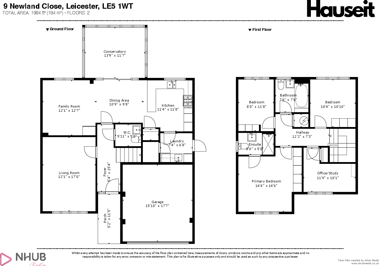 Newland Close, Leicester, Leicestershire, LE5 floorplan