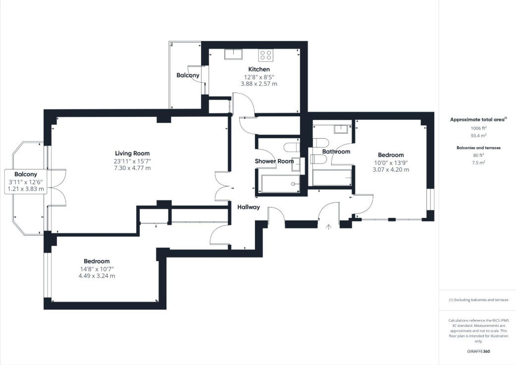 Manor Road, Bournemouth, Dorset, BH1 floorplan