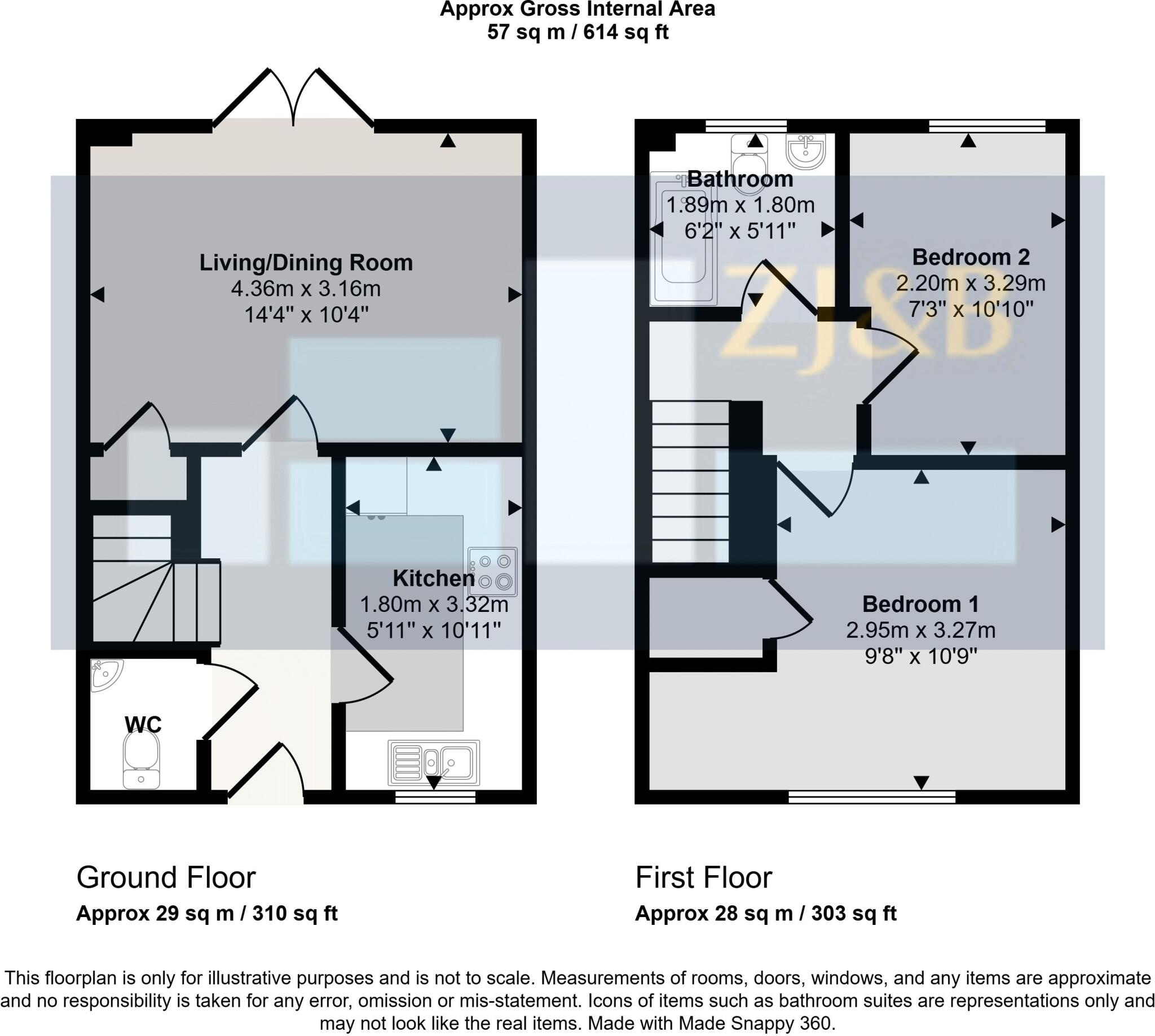 Hendrick Crescent, Oteley Road, Shrewsbury, Shropshire, SY2 6JF floorplan