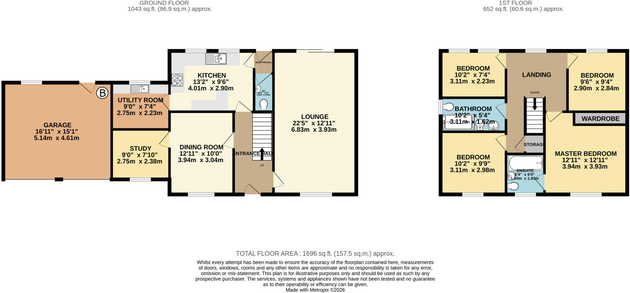 Glebe Garth, Barlby, North Yorkshire YO8 floorplan