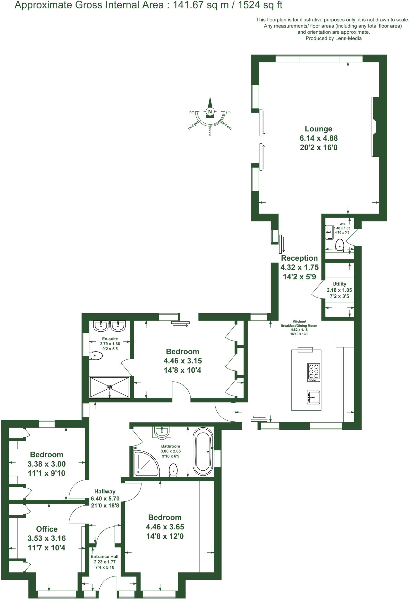 Chain House Lane, Whitestake, Preston, Lancashire floorplan