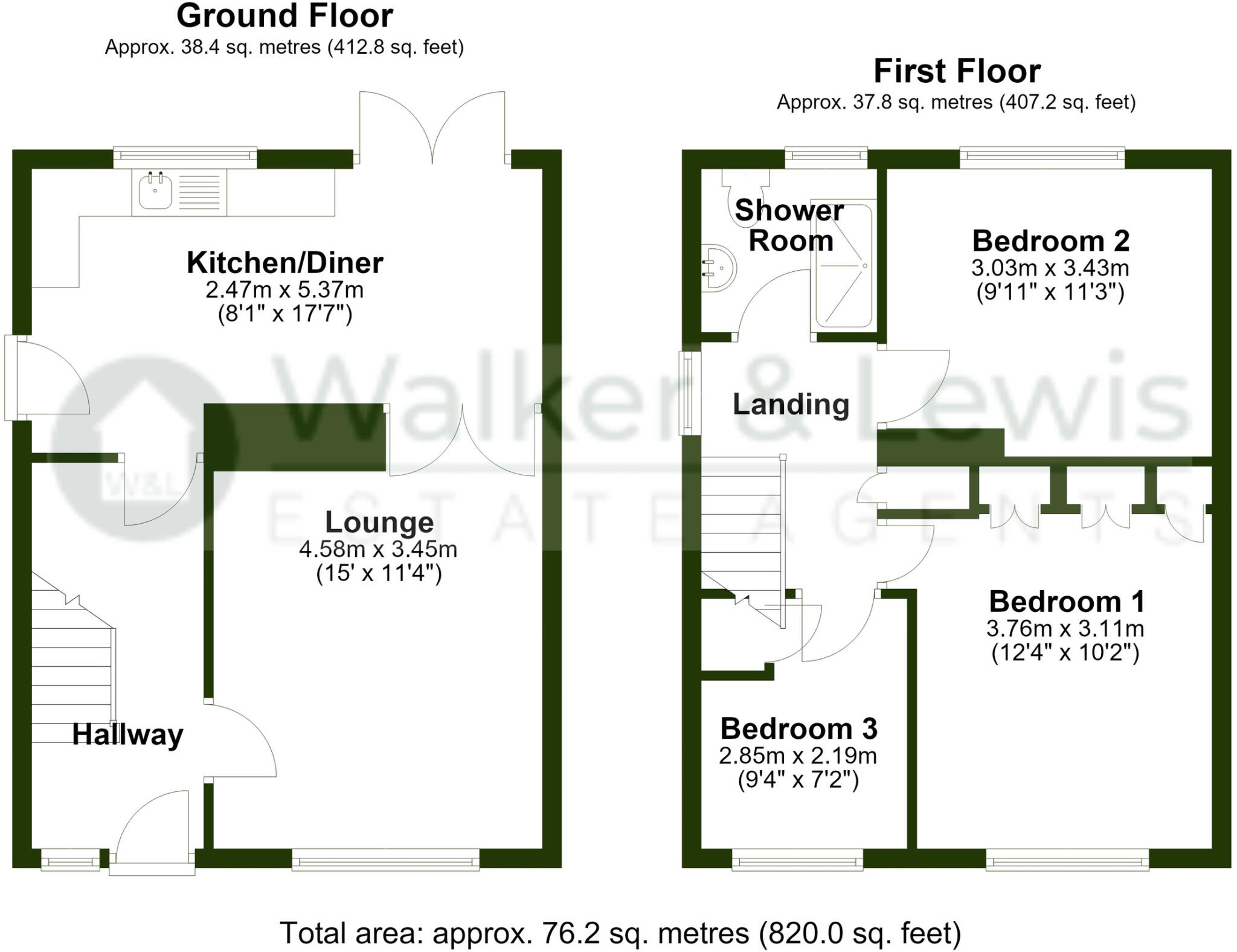 Oakfield Crescent, Tonteg, Pontypridd, Rhondda Cynon Taf floorplan